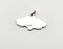 Vintage Sterling Silver Nassau Bahamas Travel Souvenir Charm Pendant – 2.7g