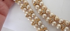 Vintage Jewelry Lot 21 Pc Necklaces Brooches Earrings Trifari Deco MOP Glass