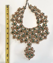 Rare Vintage Kenneth Jay Lane KJL 1960’s Bib Cleopatra Necklace