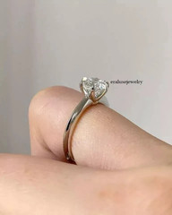 2.00Ct Round Cut Solitaire Lab Created Diamond 14K White Gold FN Engagement Ring