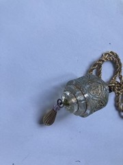 Art Deco Glass vintage Pendant Lucky Charm Talisman Gorgeous Ooak Beauty