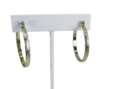 Vintage Goldtone Hoop Earrings Pierced Gold Tone 49229