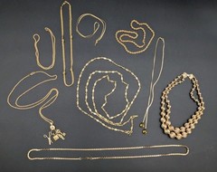 Lot of 17 Monet Jewelry VTG To Modern Pieces (Brooches Bracelet Charm Necklace)