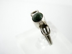Vintage Unmarked Sterling Silver Chrysocolla Ring Size 8.25 Weighs 2.9g