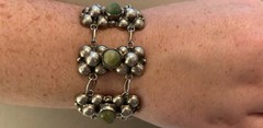 Art Nouveau/Art Deco Mexican Solid Silver Silver Bracelet