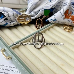 Sallys Quality 100% Copper Scarf Ring Mini Belt Buckles Brooch For Silk Scarves