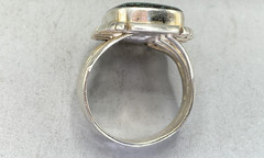 Sterling Silver Ring, Authentic Eilat Stone Ring-Size. 7.25