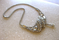 ASTRA BY Joseph Wiesner Asymmetric Necklace w/ Crystals in Varied Shapes