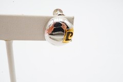 Vintage Clip On Earrings Silver Tone S3