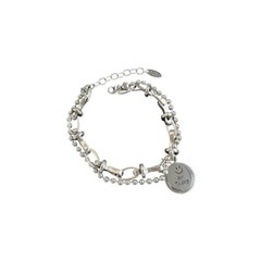 Retro Punk Geometry 925 Sterling Silver Chain Vintage Creative Women Bracelet