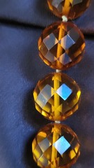 Faceted Amber Vintage Choker Necklace Fancy Clasp with UV Test See Pics