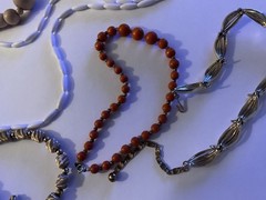 Vintage Mid Century Modern Necklaces Lot Of 5