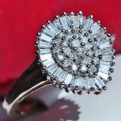10k yellow gold ring 1.15ct natural diamond size 7.5 vintage handmade 3.1g #5380
