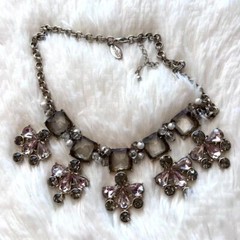 VINTAGE WHITE HOUSE | BLACK MARKET SILVERTONE CHOKER NECKLACE 16 in. ext…
