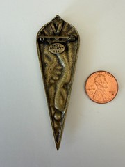Sweet Romance USA Art Nouveau Enamel Egret Pendant/Brooch Pin