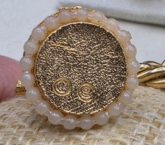 Vintage Charm Bracelet Wishing Well Charm Signed “S” Size 7″