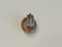 Vintage 800 Silver Shell Cameo Clip Earrings, VI54 800, Oval Lady Profile