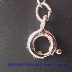 VINTAGE 925 STERLING SILV ANGEL(Gabriel) Pin/Brooch/Pendant, & Chain (NECKLACE)