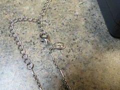Vintage Cookie Lee Necklace double silver tone chain