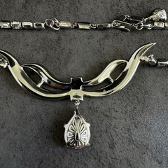 Vintage 1955 Crown Trifari Rhinestone Necklace Alfred Philippe J Hook Choker