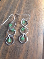 Vintage Sterling 925 Silver Vintage Southwest Estate Dangle Earrings 2.46g