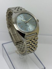 Vintage HMT Kohinoor Sky Blue Dial Mechanical hand Winding Transparent Back Case