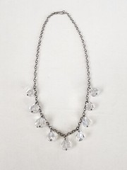 Vtg Crystal Quartz Faceted Briolette 925 Sterling Silver Nickel Free FREE $HIP!!