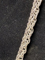 Vintage Tribal Ethnic Filigree Metalwork Fringe Tassel Necklace Silver Tone Boho