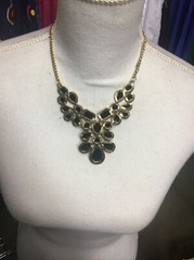 Vintage Bohemian Black & Gold Tone Necklace Fashion Jewelry Women’s Accessories