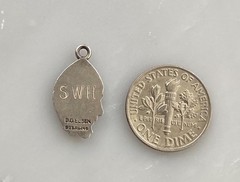 Vintage D.G. ELSEN Sterling Silver YALE UNIVERSITY Secret Society Charm Fob 1950