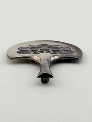 Vintage David Andersen Norway Sterling 925 Pendant W/ Purple Enamel