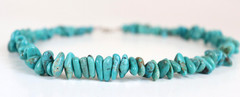 Vintage Turquoise Nugget 16″ Necklace Choker Sterling Silver 51.49 g Southwest