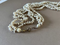 Vintage 22″ Multi Strand Baroque Pearl Necklace 54g