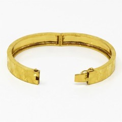 NYJEWEL Chow Sang Sang 周生生 22k Yellow Gold Investment Bangle Bracelet 5.75″