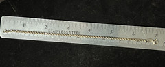 925 Sterling Silver VTG Bracelet ~ Danecraft ~ 2.5mm Rope Chain ~ 7″ ~ 2.9g