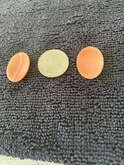 Vintage Hand Carved Classical Lady Portrait Shell Cameo Loose (Set Of 2)
