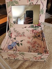 Pink With Flower Jewely Box Height 3 Inch Length 6 In Width 8.5 In