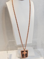 Copper Thunderbird pendant necklace