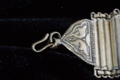 Vintage Silver Plated Brass Elephant Panel Bracelet 6″ Boho Ethnic Tribal