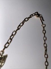 Vintage Mode Art Deco Gold Tone Necklace 50s-70s Unique Leaf