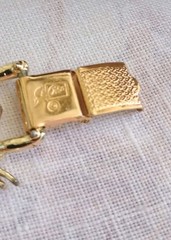 Vintage Jewelry Bracelet Lot Gold Tone Coro Sweetheart Roses Medallion Charm 7″