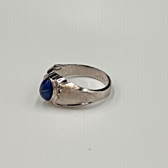 Vtg 18K HGE Faux Star Sapphire Ring, Mens Mans 11.75, Heavy Gold Electroplate