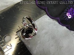ONYX high domed STERLING SILVER 0.925 ESTATE COCKTAIL BAND RING size 10