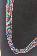 Bohemian Glass Necklace 30 inches length 12 Strands