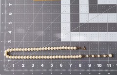 Vintage Faux Pearl Classic Necklace Adjustable Length 17″-19.5″ 8mm Faux pearls