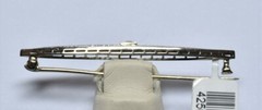 Vintage 14K Solid White Gold All Natural Not Enhanced Diamond Brooch 1935-40’s