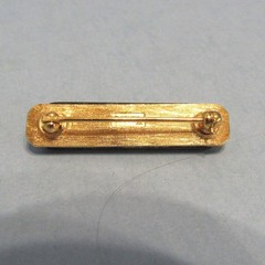 Vintage Crown TRIFARI Black Onyx Jewelry Bar PIN Brooch Pre-owned