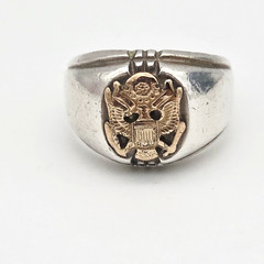 The Greatest Generation Vintage Ring Sterling Silver The Great Seal USA WW2 WW1