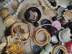 Jewelry Lot C. Some new, Some pre-owned & wearable, mostly craft, repair.