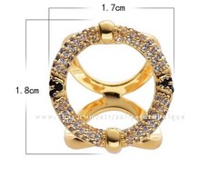 Sally’s Quality 100% Copper Scarf Ring Mini Buckles Brooch For Ribbon & Scarf